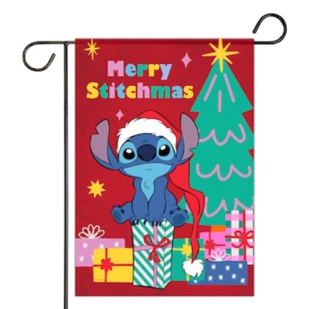 Disney Stitch Merry Stitchmas Garden Flag